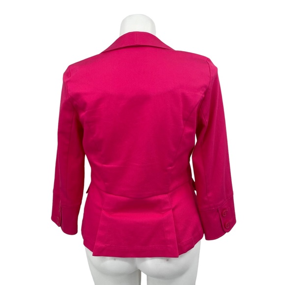 CAbi Chic Hot Pink One Button Blazer Jacket Size 12 - Picture 2 of 14